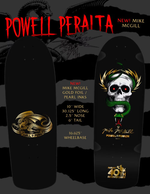 Powell Peralta - Mike McGill Skull and Snake - McTwist 40th - Black - 10.0 - Bild 3